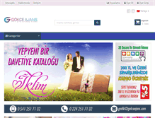 Tablet Screenshot of gokceajans.com